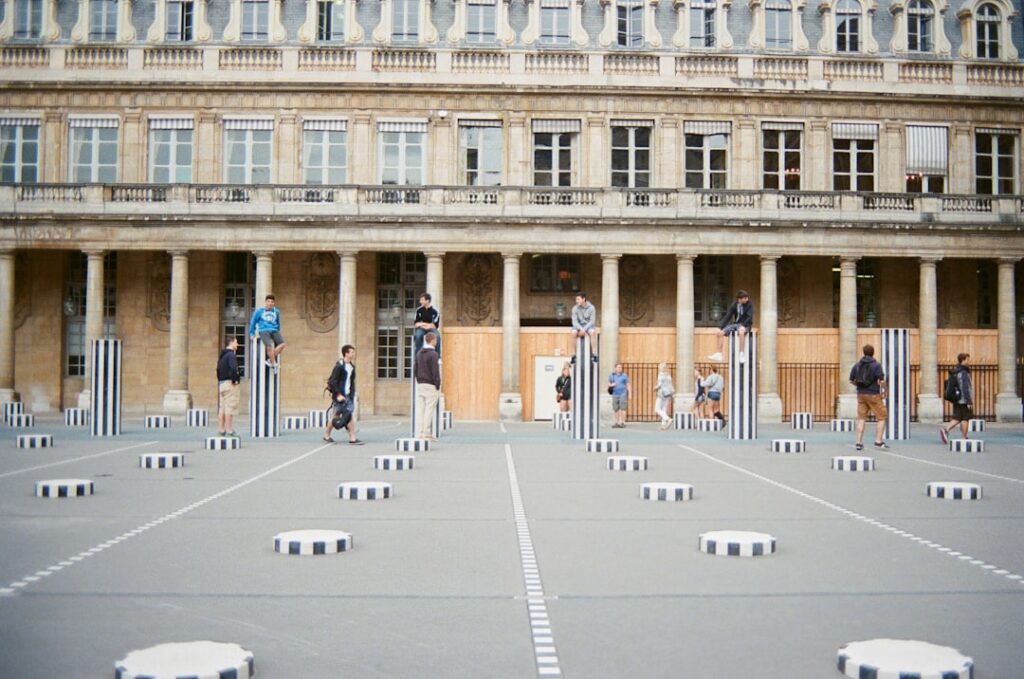 The courtyard of the Palais-Royal, Paris