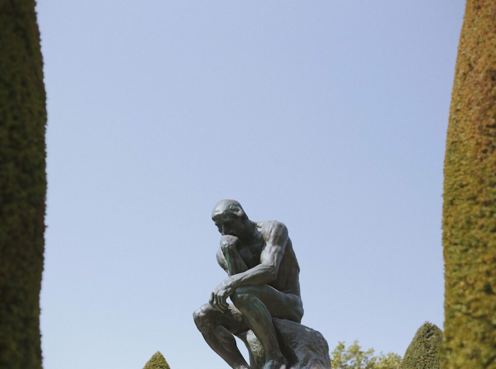 The Thinker sculpture at Musée Rodin, Paris